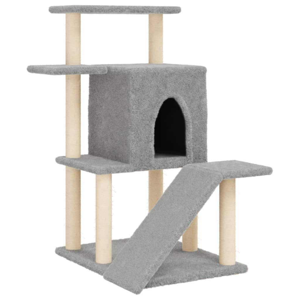 Arbre à Chat Alma - Gris clair 97 cm - arbre à chat Félin Perché