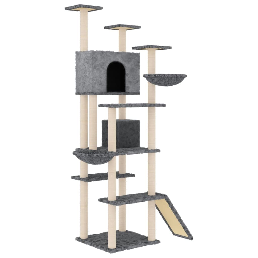 Arbre à Chat Argento - Gris foncé 191 cm - arbre à chat Félin Perché