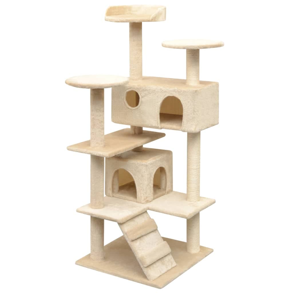 Arbre à Chat Aurea - Beige 125 cm - arbre à chat Félin Perché