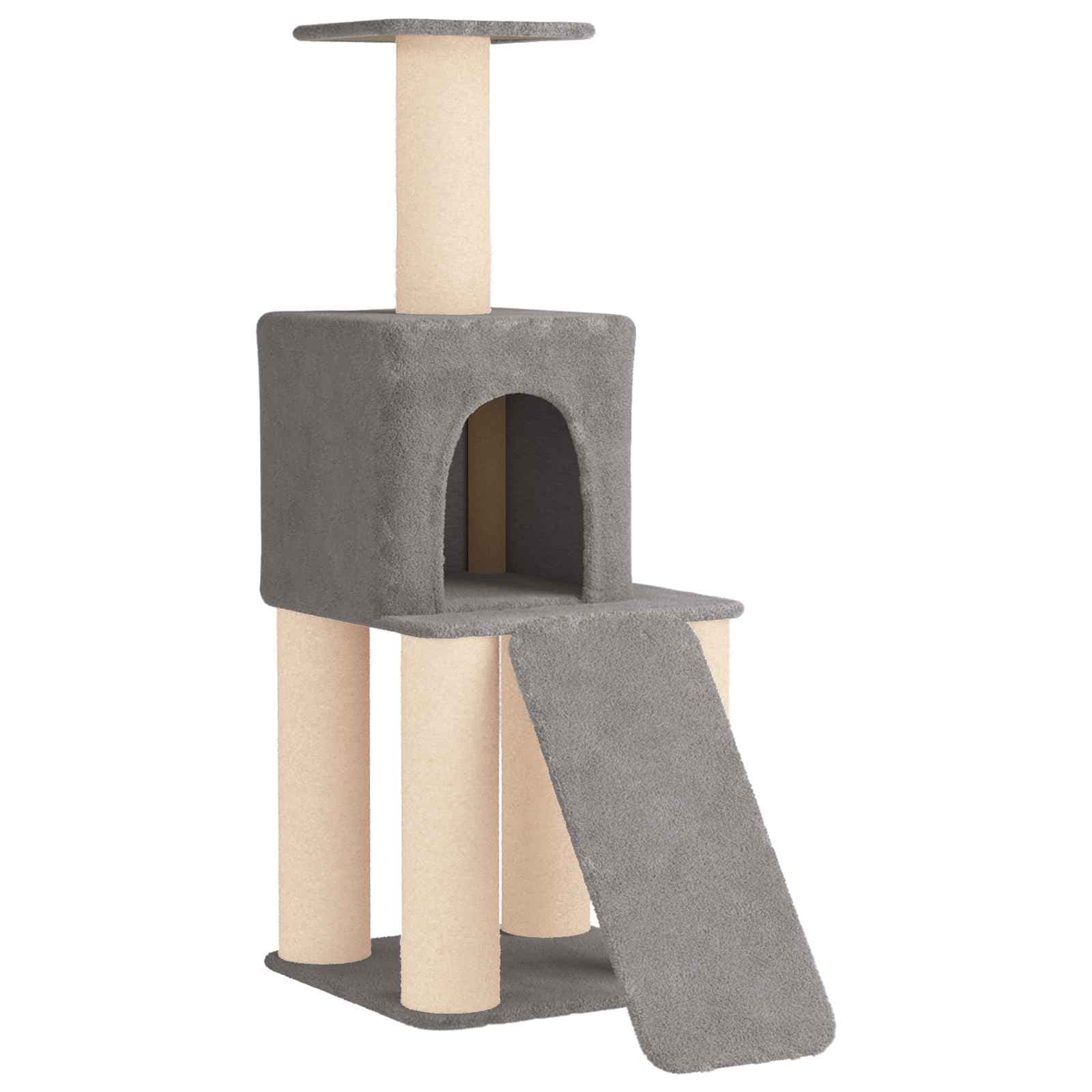 Arbre à Chat Aurea - Gris clair 146 cm - arbre à chat Félin Perché