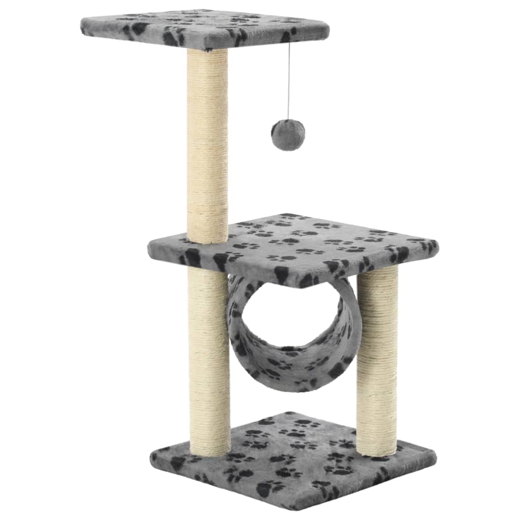 Arbre à Chat Belladone - Gris 65 cm - arbre à chat Félin Perché