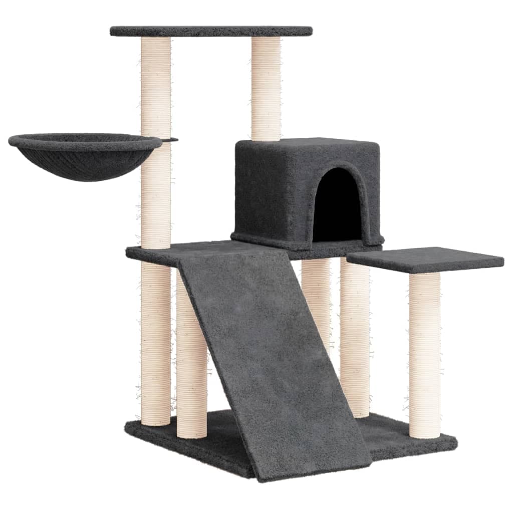 Arbre à Chat Célandre - Gris foncé 82 cm - arbre à chat Félin Perché