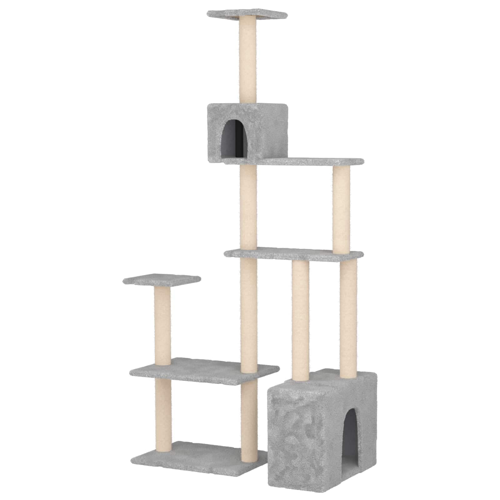 Arbre à Chat Céramique - Gris clair - arbre à chat Félin Perché