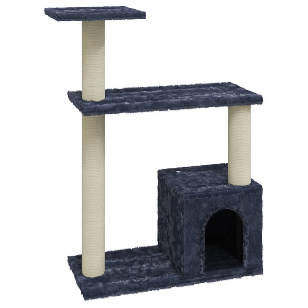 Arbre à Chat Céramique - Gris foncé 70 cm - arbre à chat Félin Perché