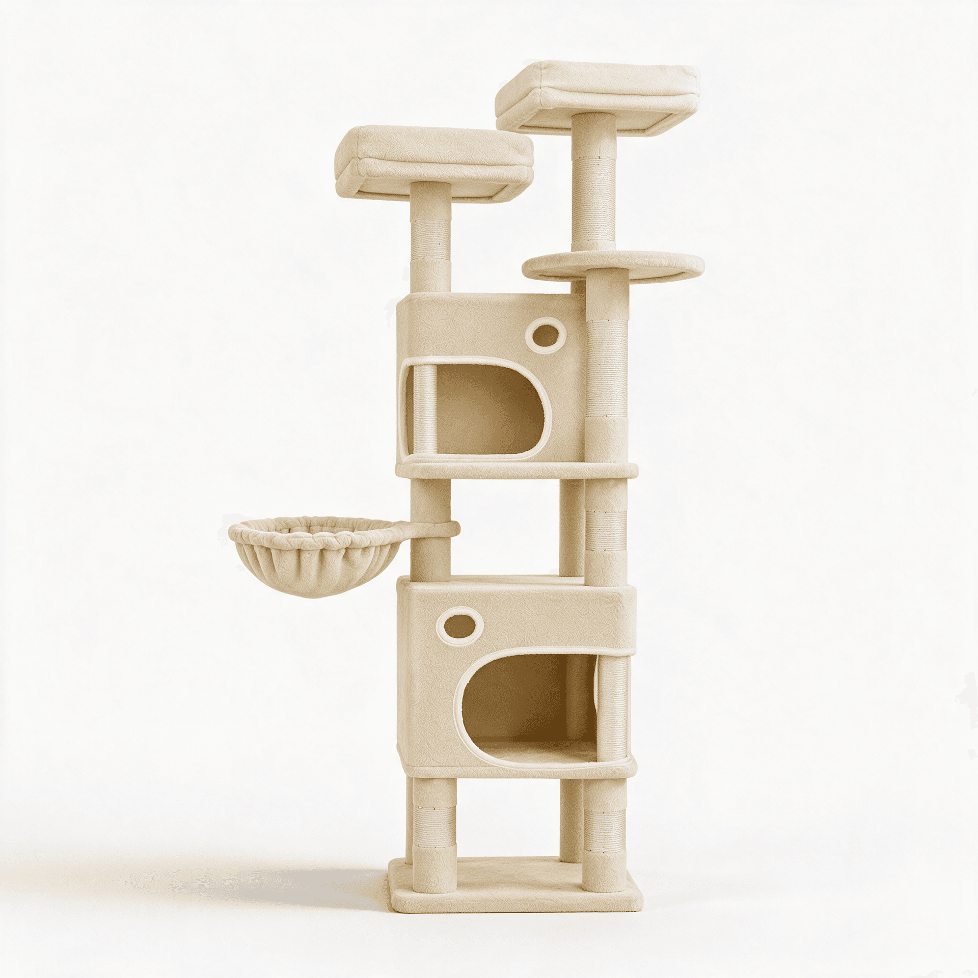 Arbre à chat Cosmos beige - packshot fond blanc