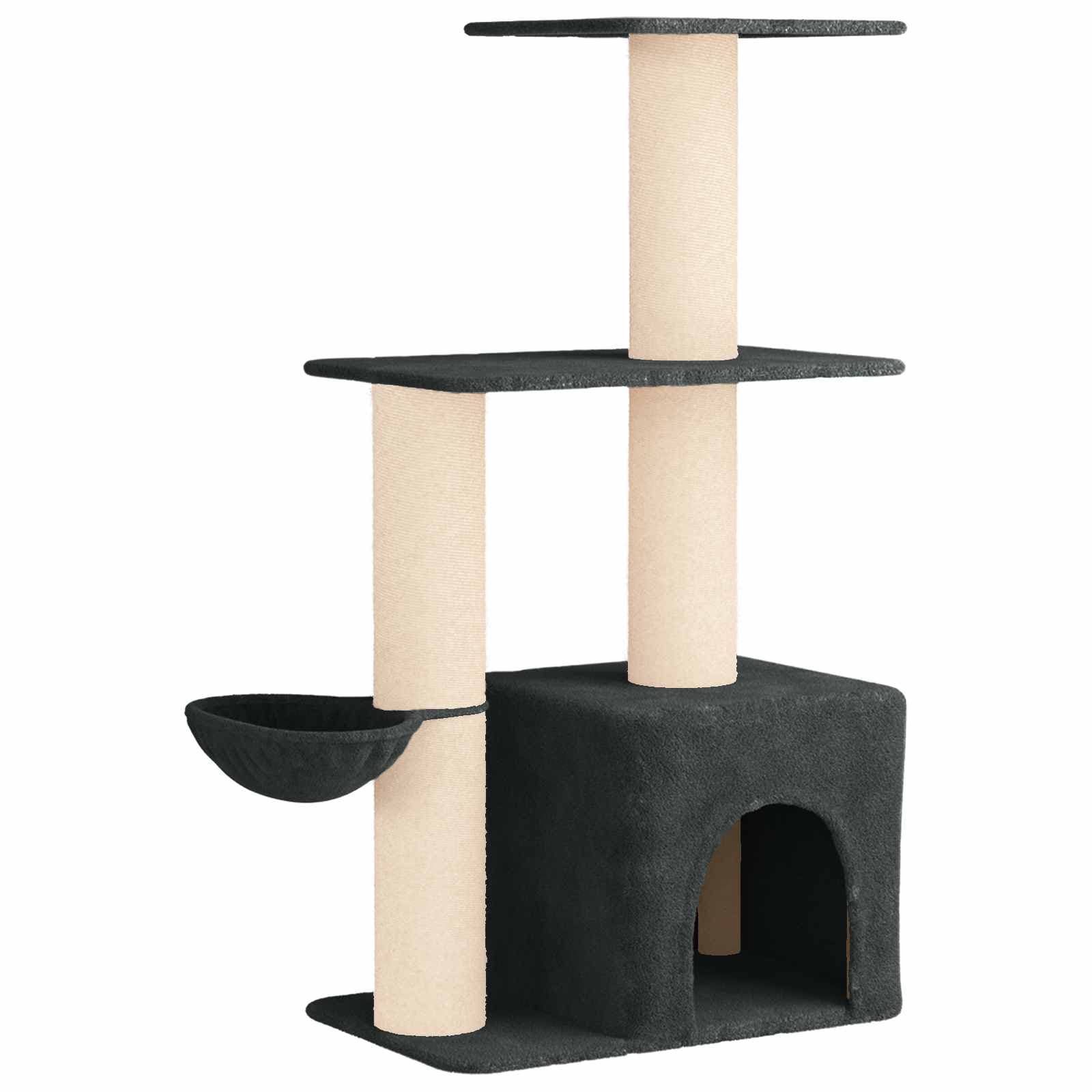 Arbre à Chat Diorite - Gris foncé 133 cm - arbre à chat Félin Perché