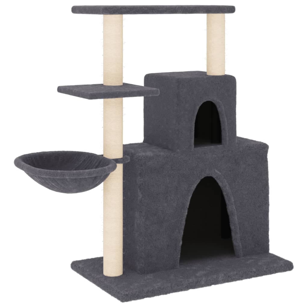 Arbre à Chat Émeraude - Gris foncé 83 cm - arbre à chat Félin Perché