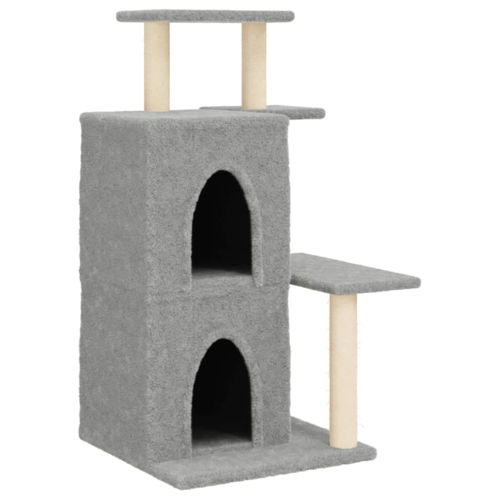 Arbre à Chat Feldspath - Gris clair 97 cm - arbre à chat Félin Perché
