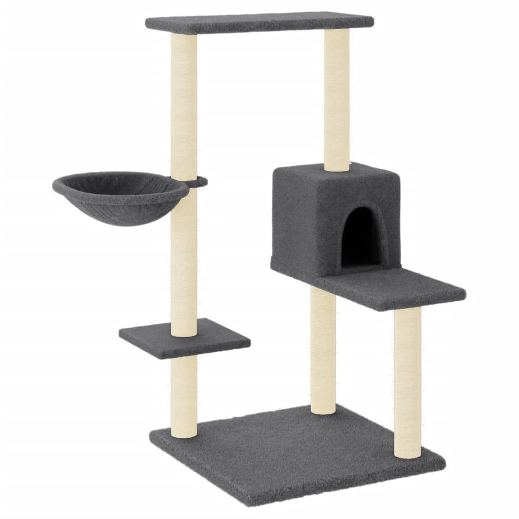 Arbre à Chat Feldspath - Gris foncé 95 cm - arbre à chat Félin Perché