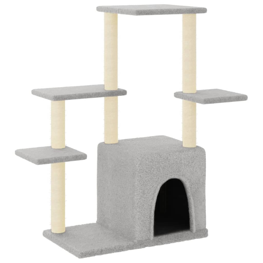 Arbre à Chat Grenat - Gris clair 97,5 cm - arbre à chat Félin Perché