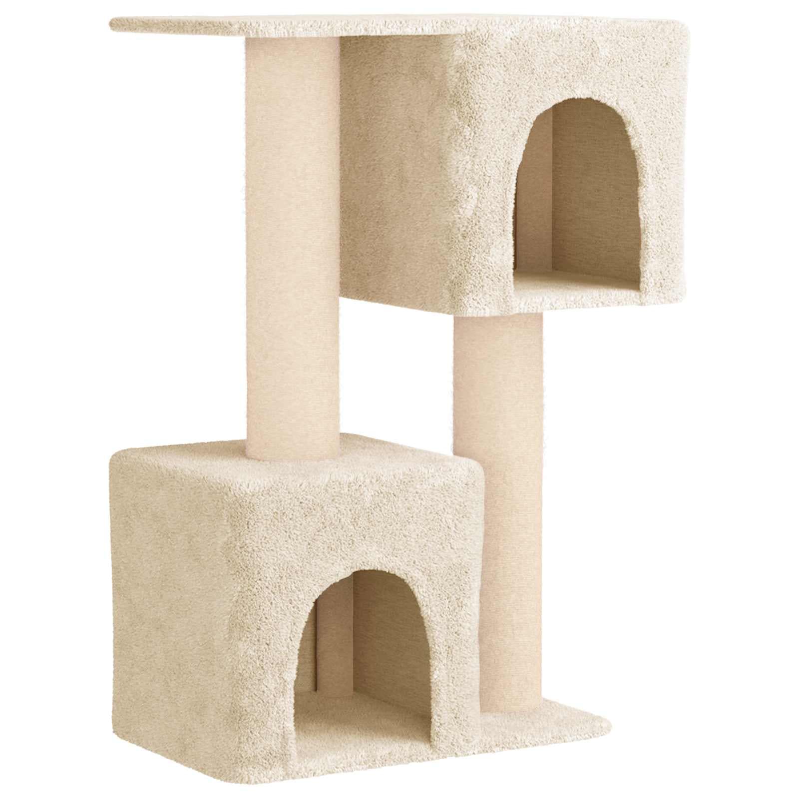 Arbre à Chat Havane - Crème 114 cm - arbre à chat Félin Perché