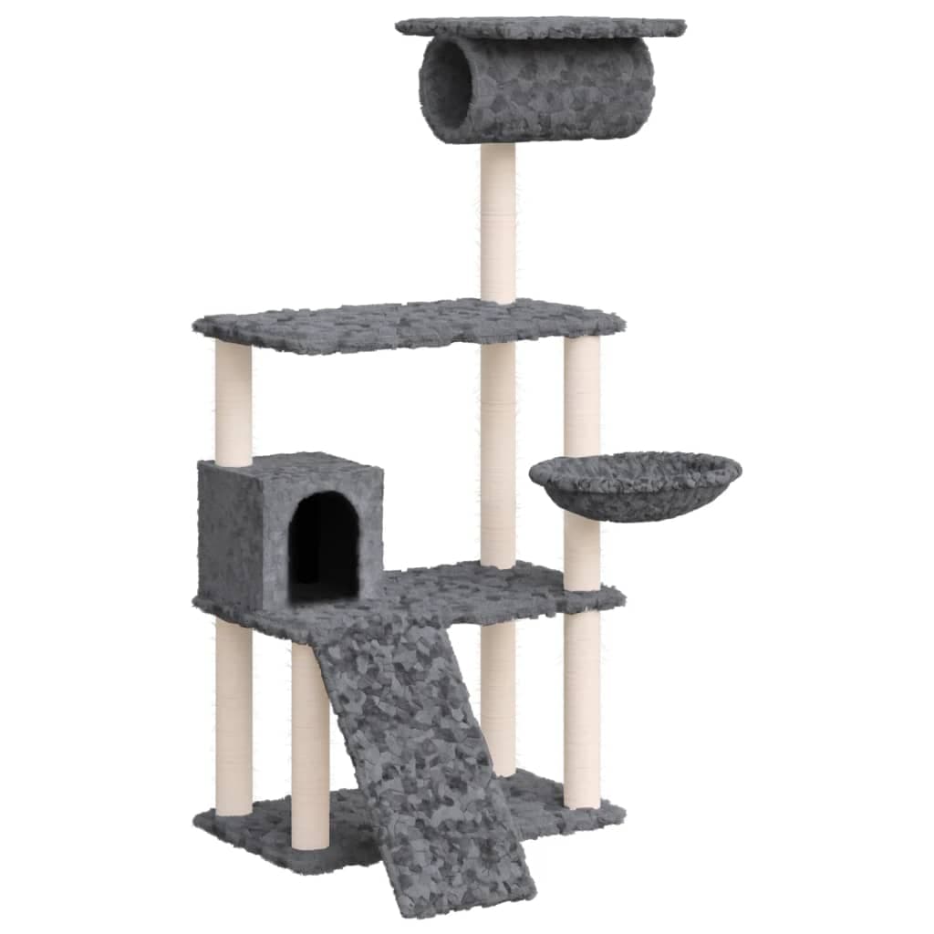 Arbre à Chat Héra - Gris foncé 131 cm - arbre à chat Félin Perché