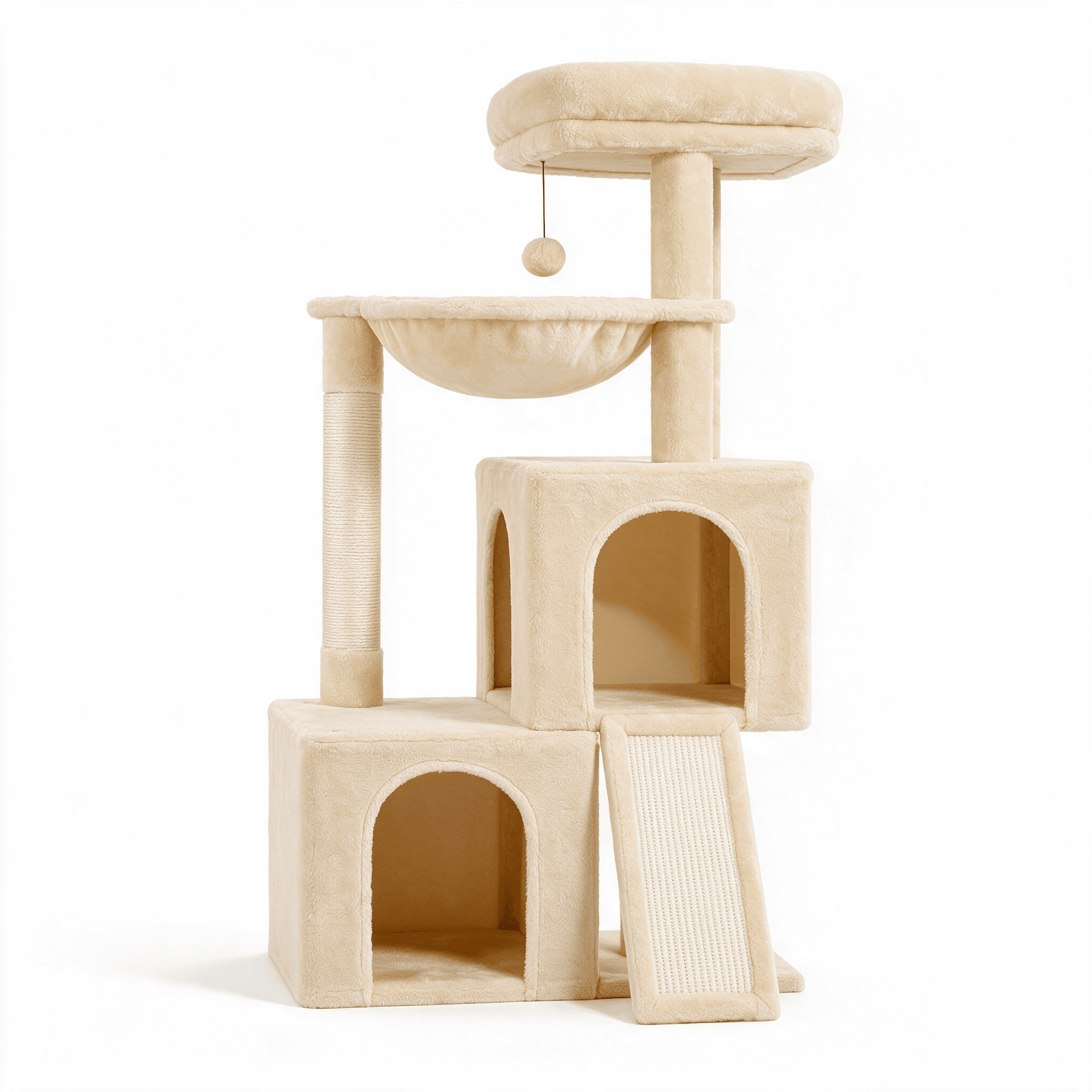 Arbre à chat Horizon beige - packshot fond blanc