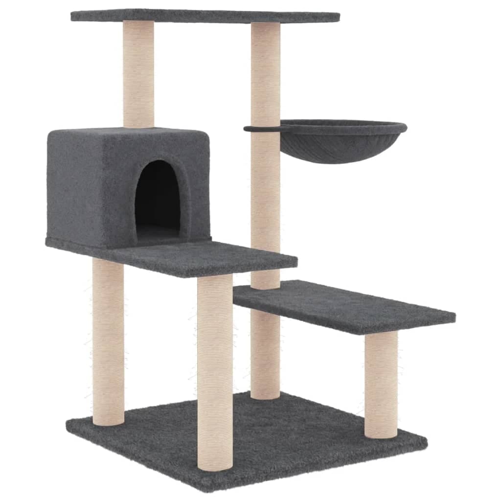 Arbre à Chat Pivoine - Gris foncé 82,5 cm - arbre à chat Félin Perché