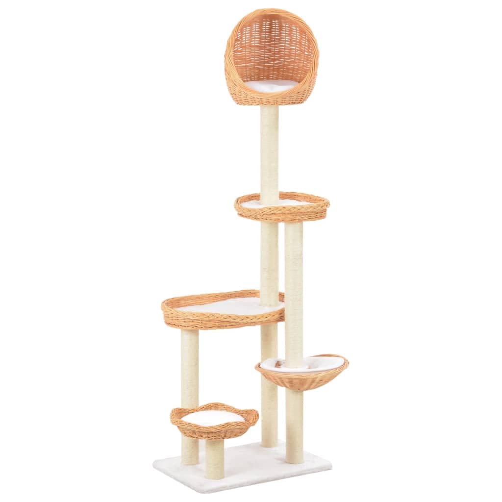 Arbre à Chat Santal - Naturelle 172 cm - arbre à chat Félin Perché