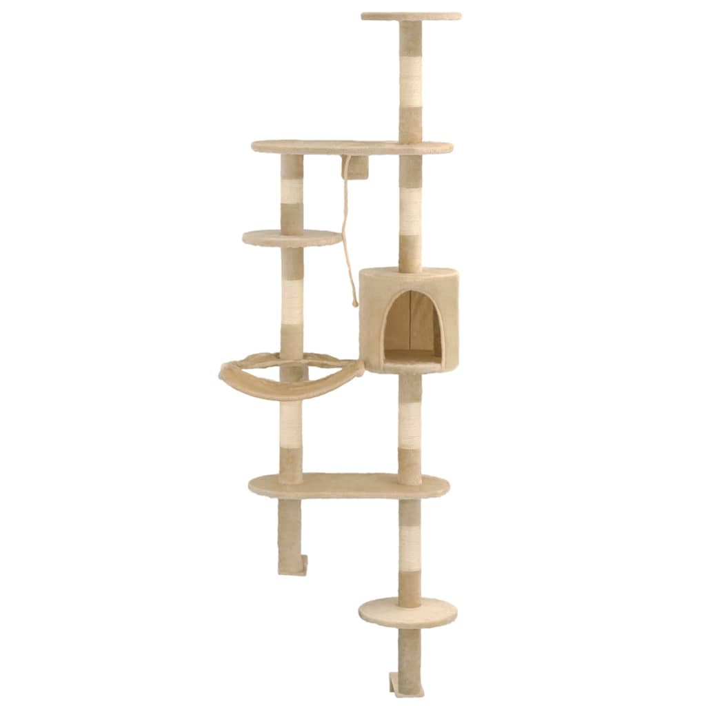 Arbre à Chat Théa - Beige 194 cm - arbre à chat Félin Perché