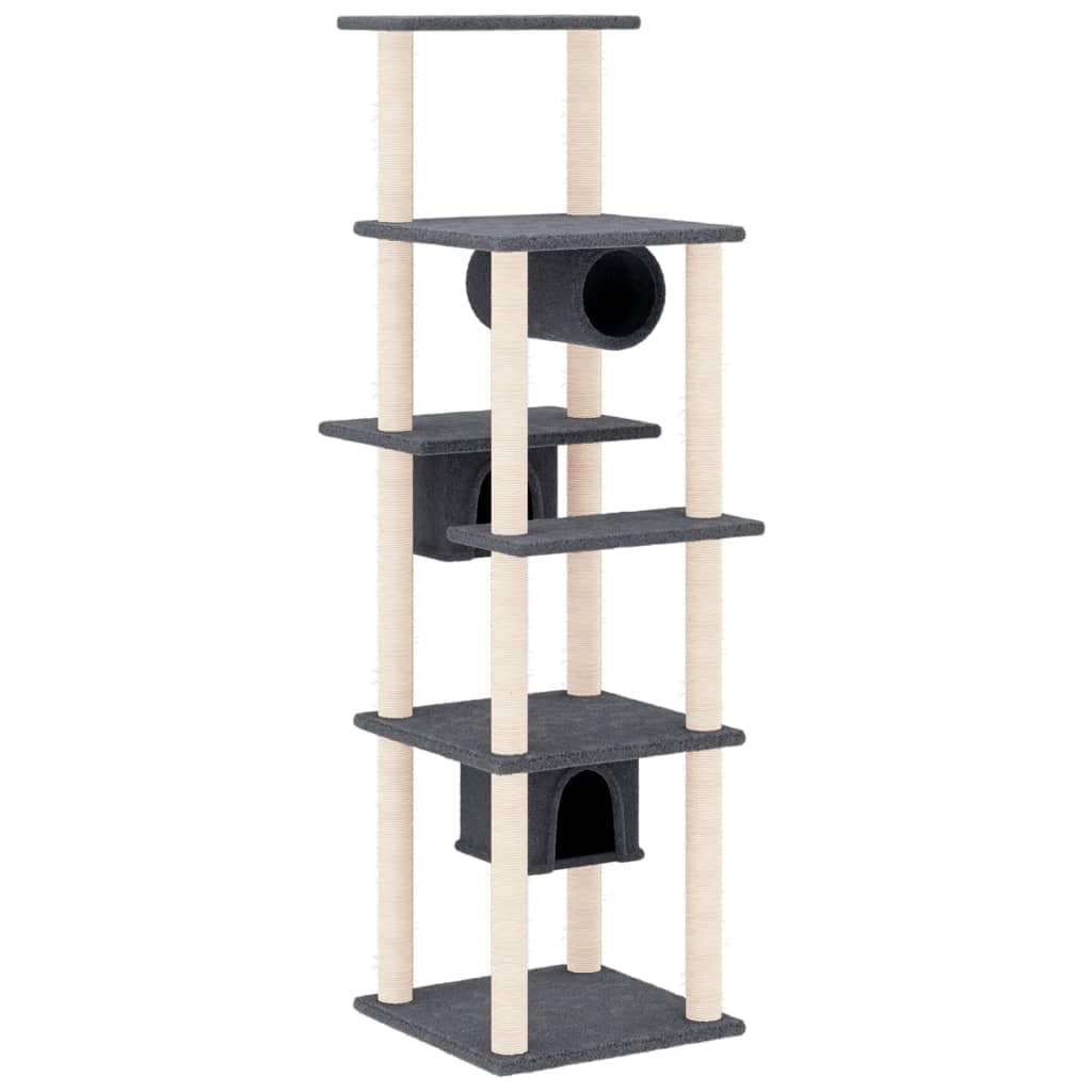 Arbre à Chat Théa - Gris foncé 169 cm - arbre à chat Félin Perché