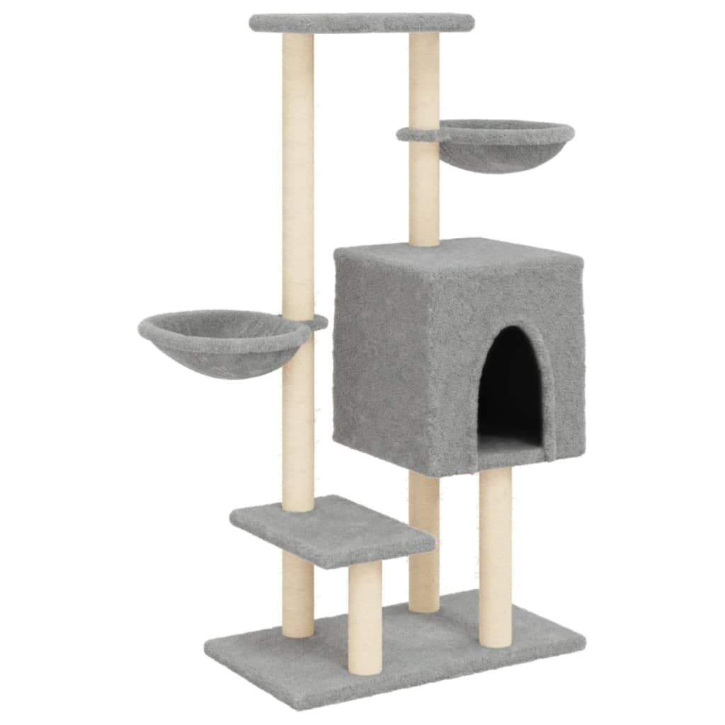 Arbre à Chat Ulmus - Gris clair 117 cm - arbre à chat Félin Perché