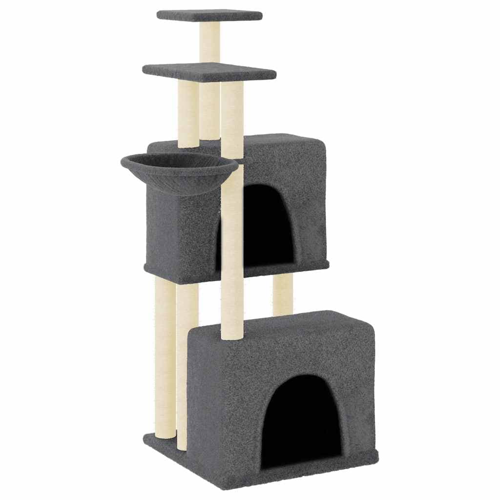 Arbre à Chat Vesta - Gris foncé 122 cm - arbre à chat Félin Perché