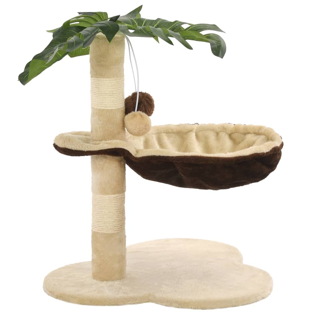 Arbre à Chat Yucca - Beige et marron 50 cm - arbre à chat Félin Perché