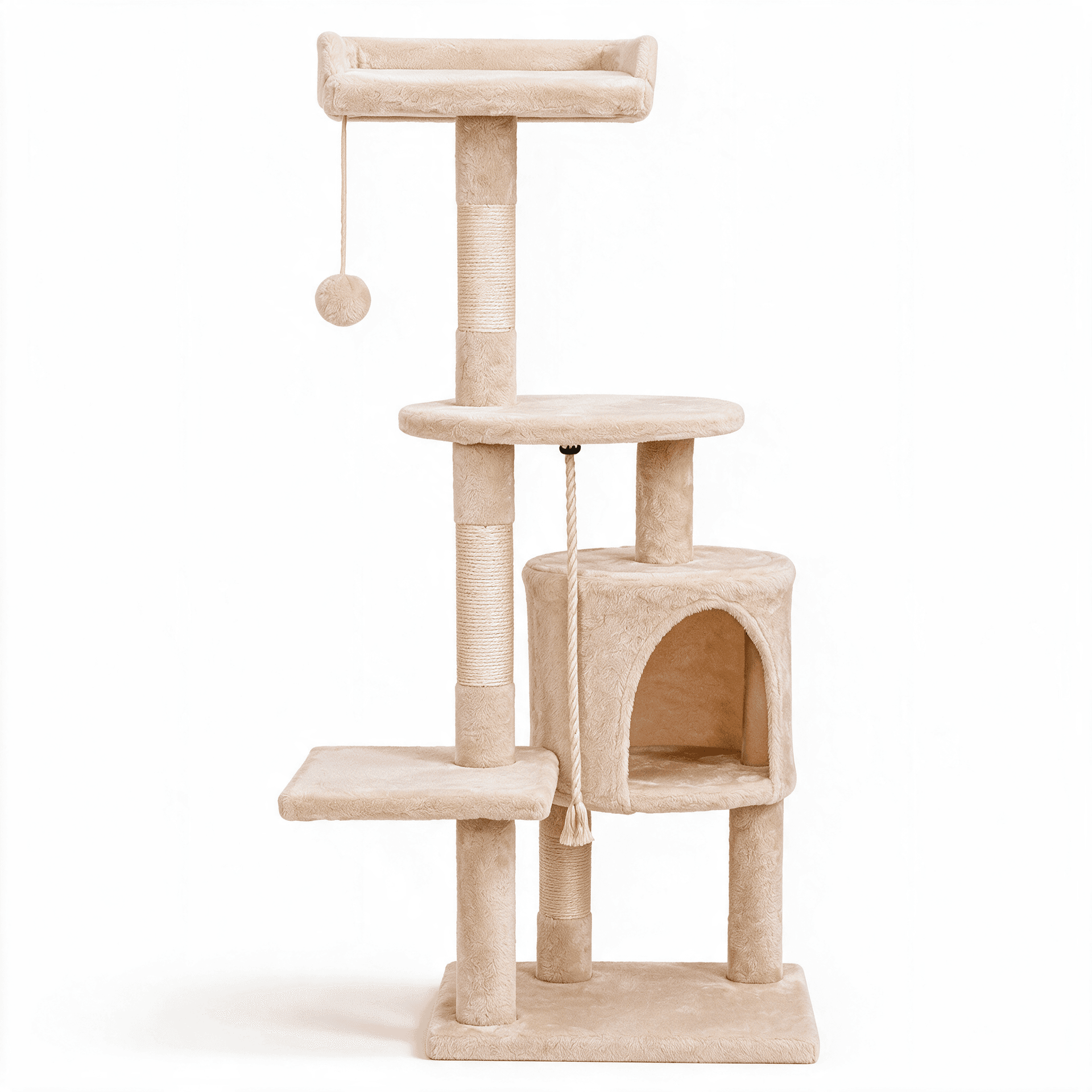Arbre à chat Zénith beige - packshot fond blanc