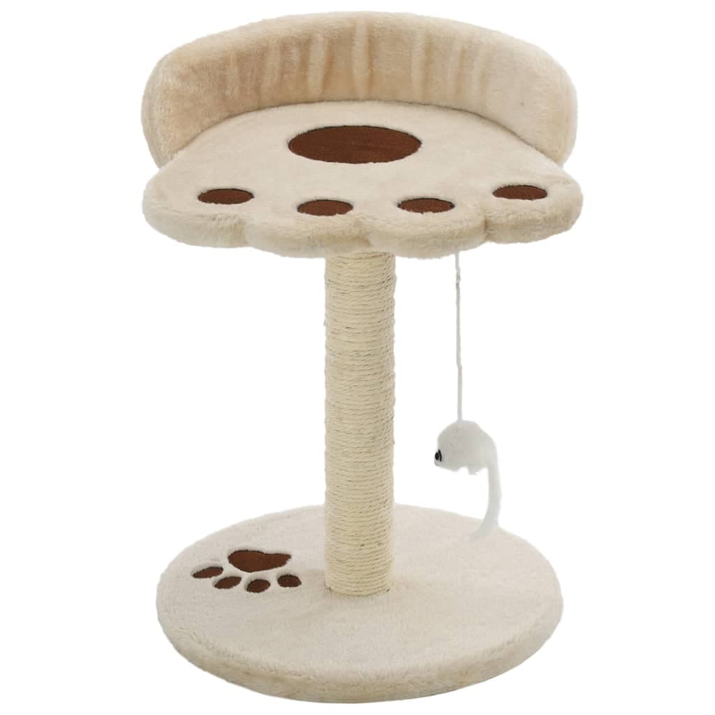 Arbre à Chat Ulmus - Beige et marron 40 cm - arbre à chat Félin Perché