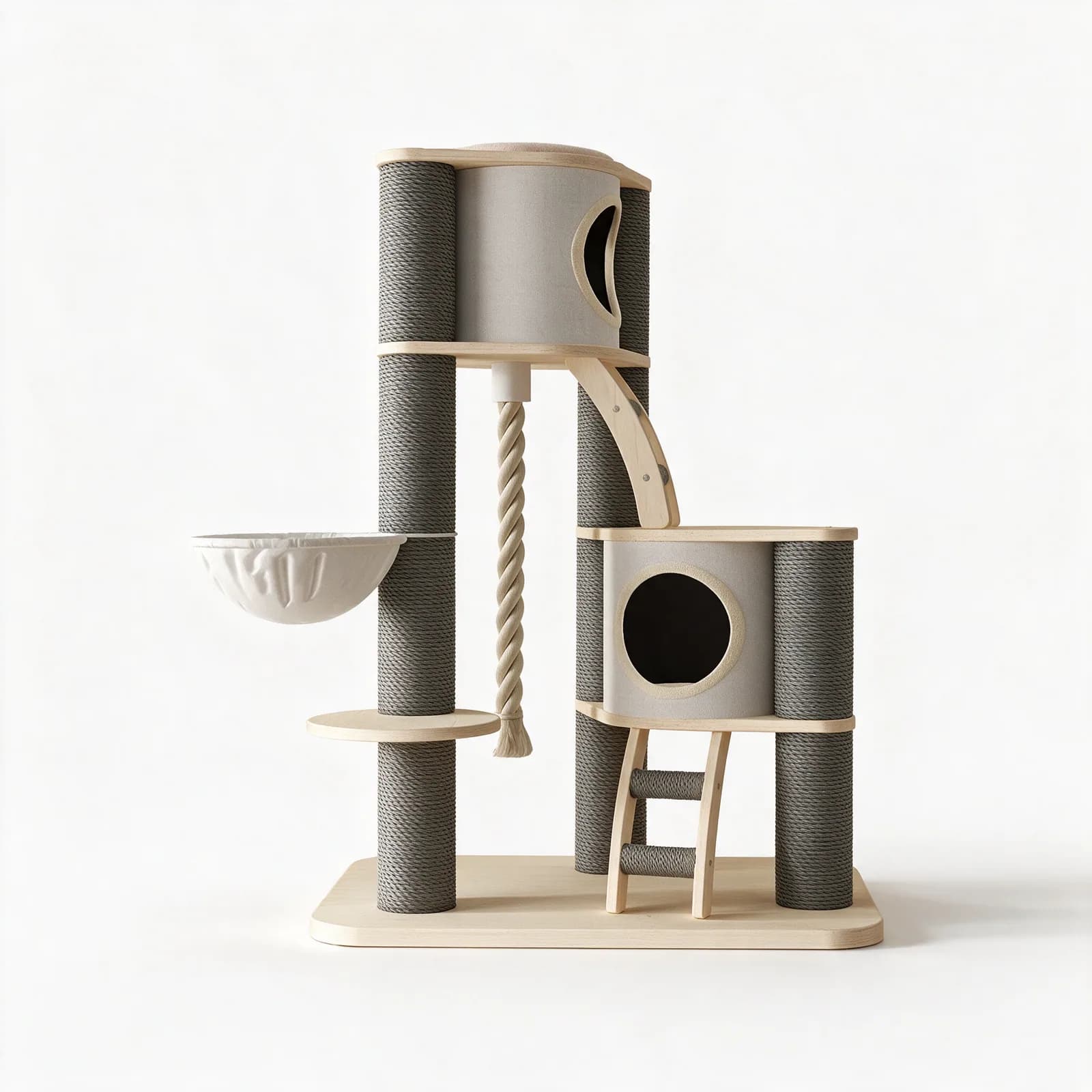 Arbre à chat Lumio scandinave face