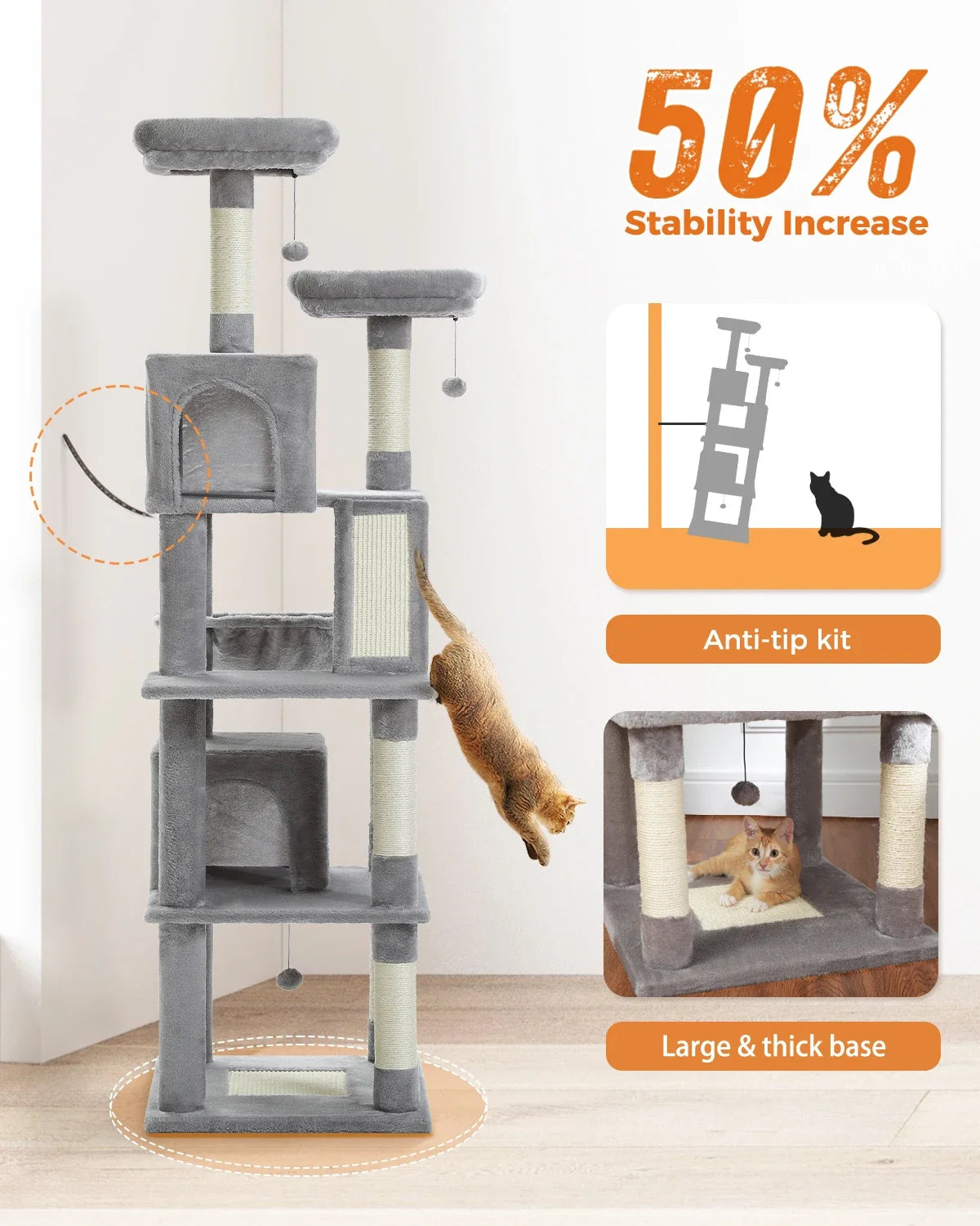 Arbre à chat Séquoia XXL Maine Coon - packshot vue 2