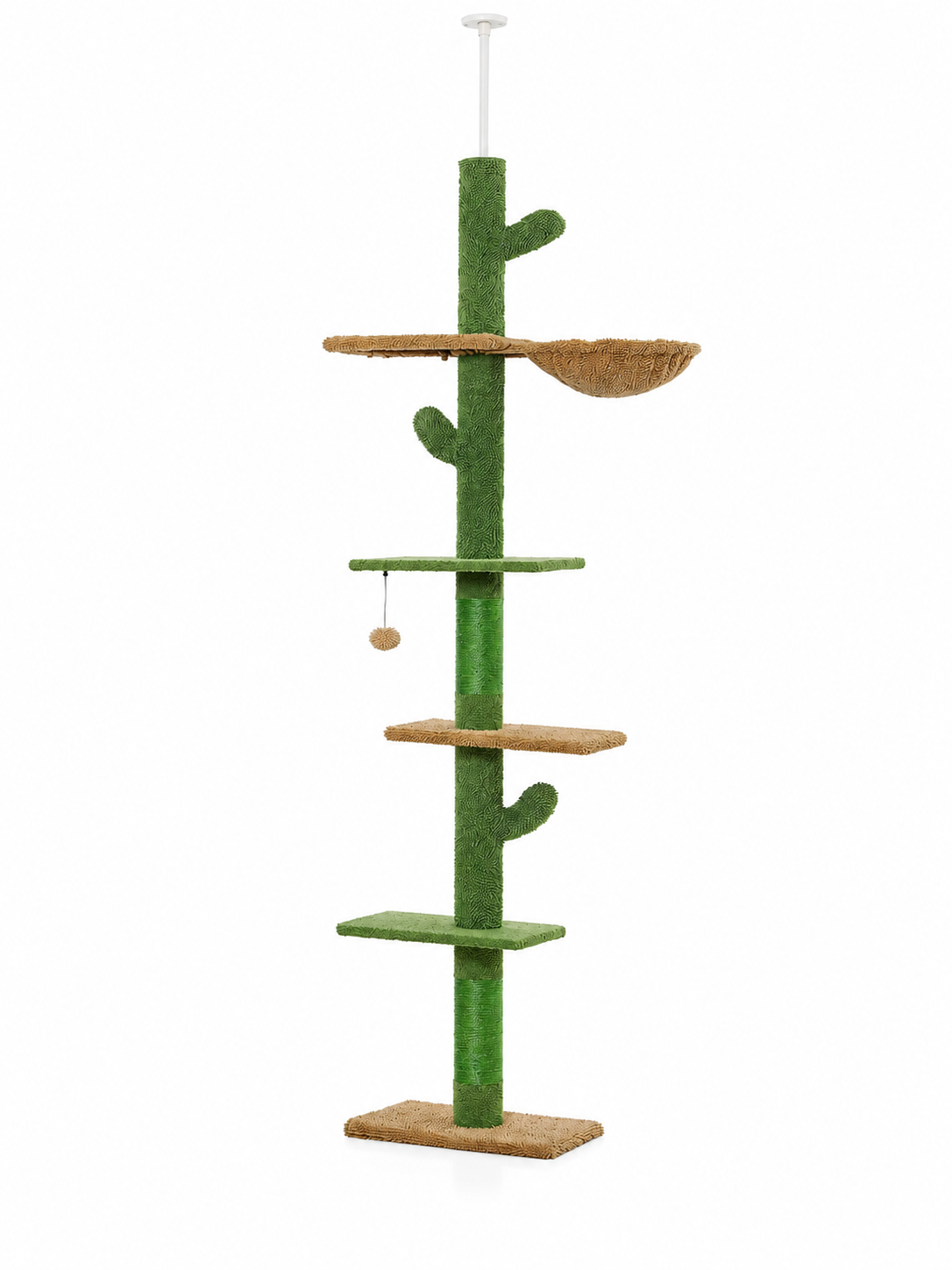 Arbre à chat Cactus vert sol-plafond