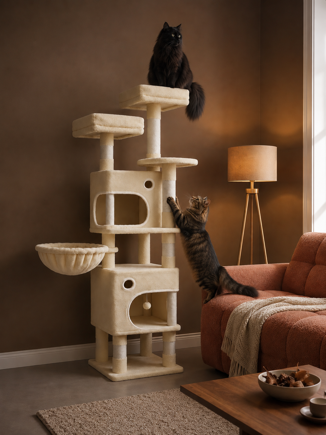 Arbre à chat Cosmos beige - vue 5