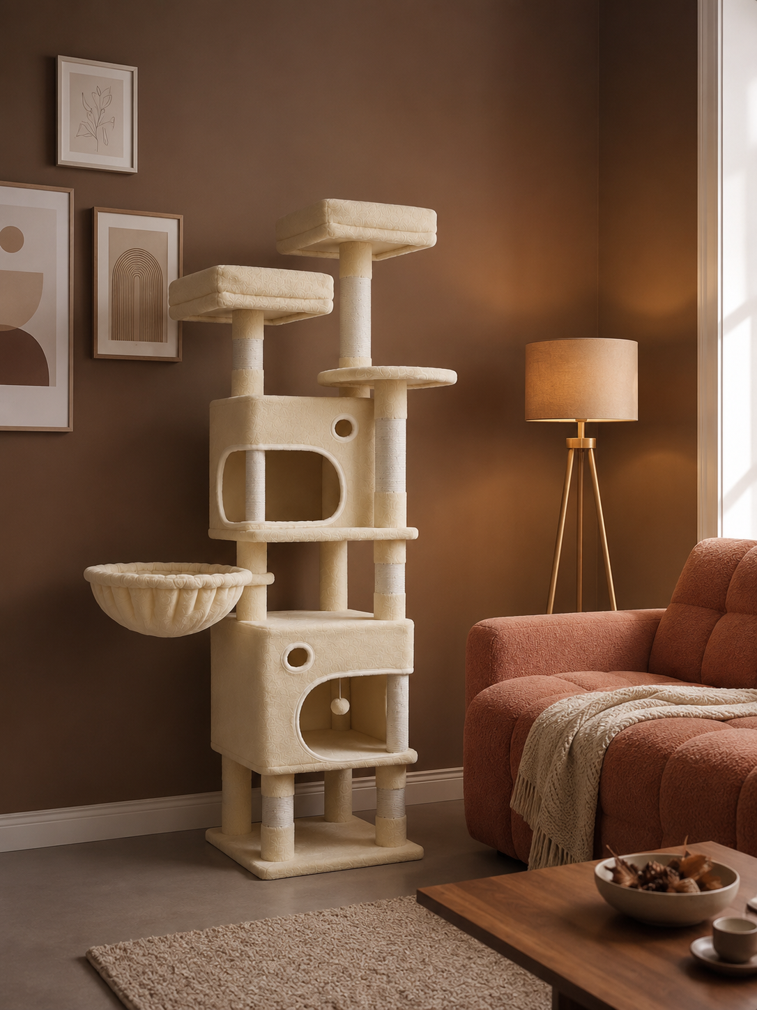 Arbre à chat Cosmos beige - vue 6