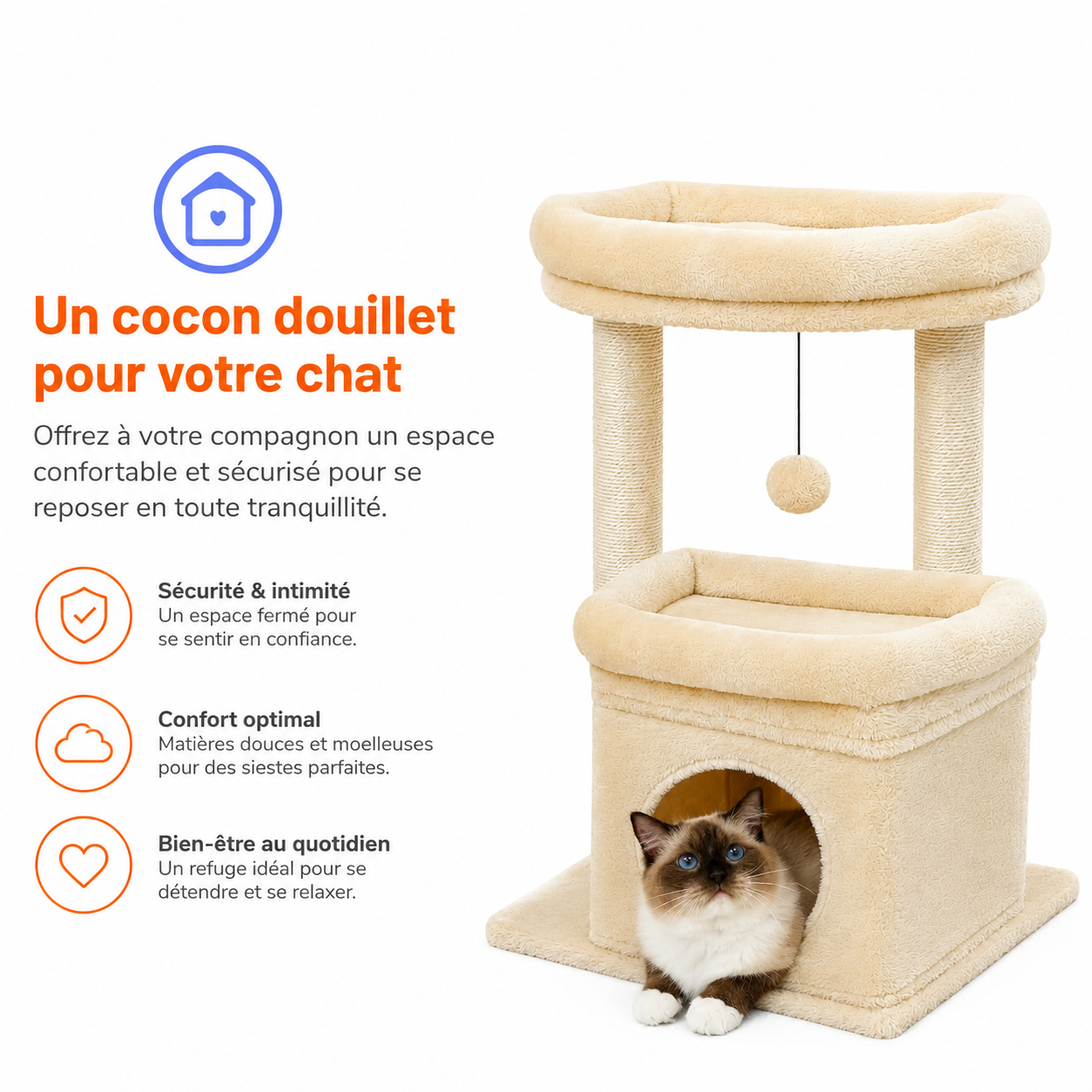Arbre à chat Éclipse beige - vue 4