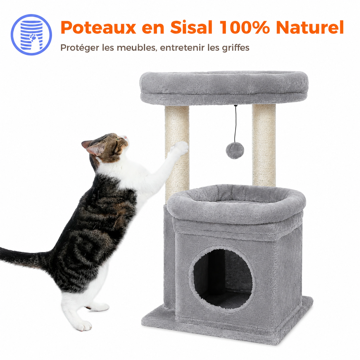 Arbre à chat Éclipse gris - vue 4