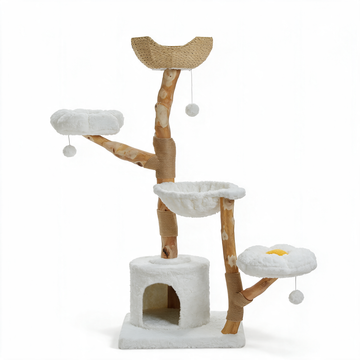 Arbre à chat Fleuri - packshot fond blanc
