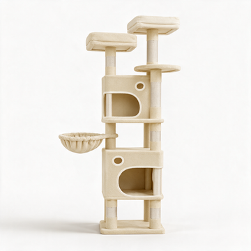 Arbre à chat Cosmos beige - packshot fond blanc