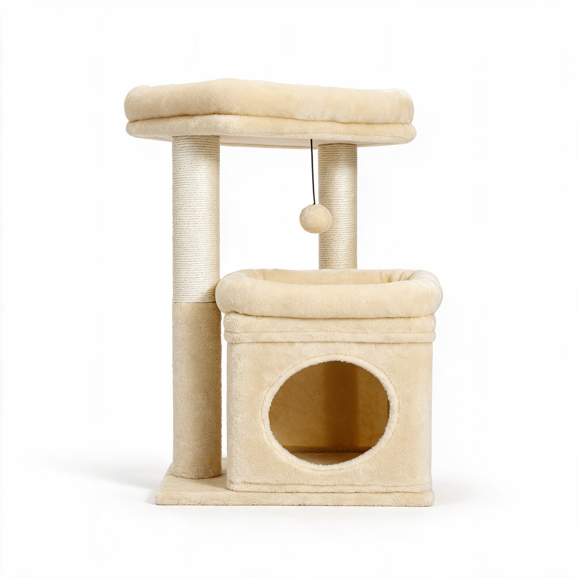 Arbre à chat Éclipse beige - packshot fond blanc