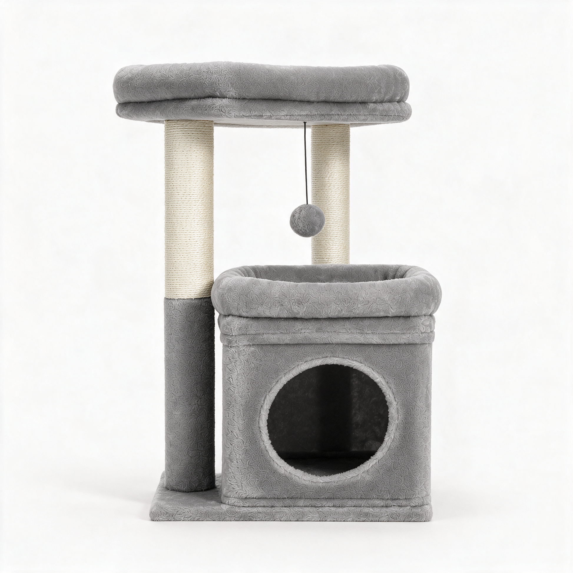 Arbre à chat Éclipse gris - packshot fond blanc