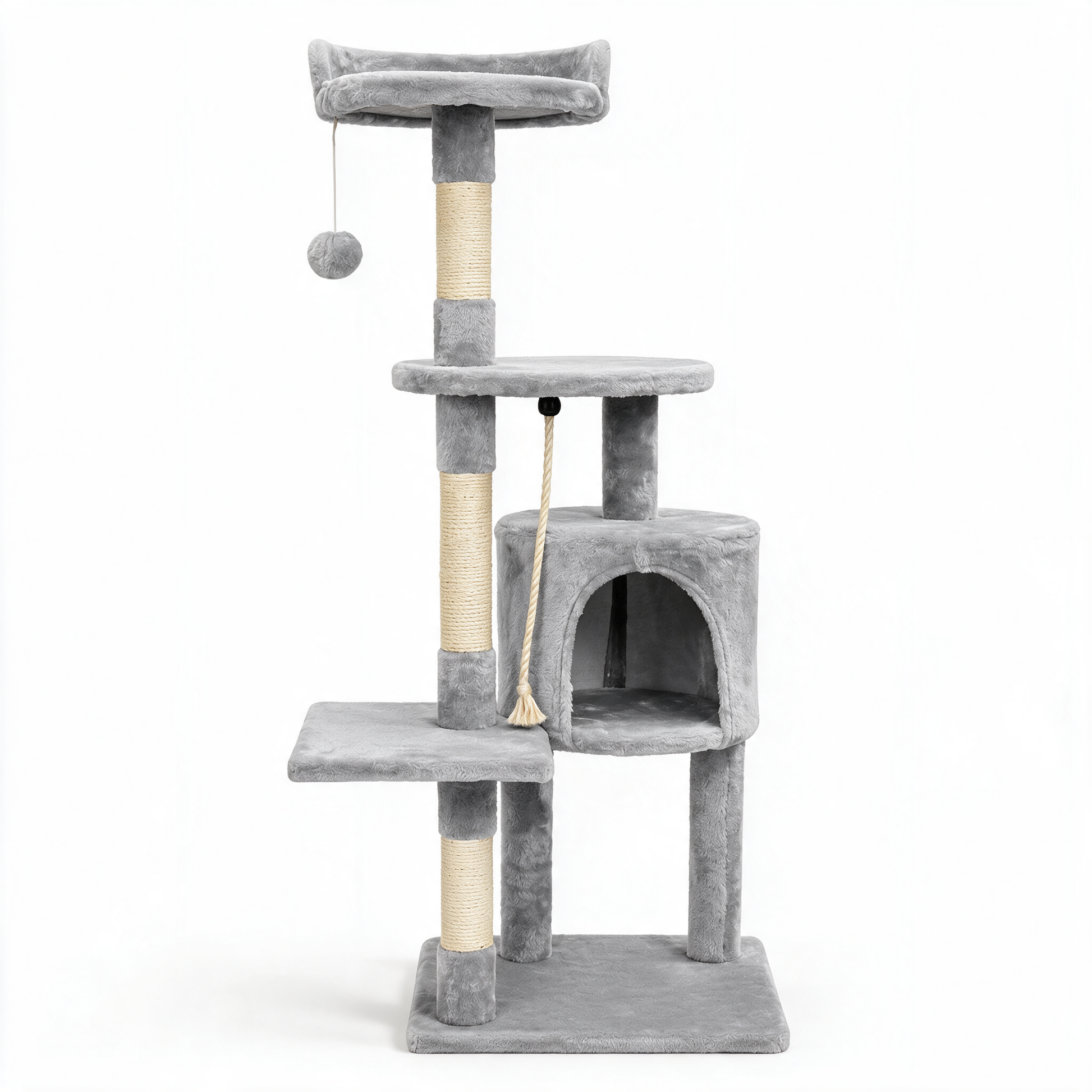 Arbre à chat Zénith gris clair - packshot fond blanc