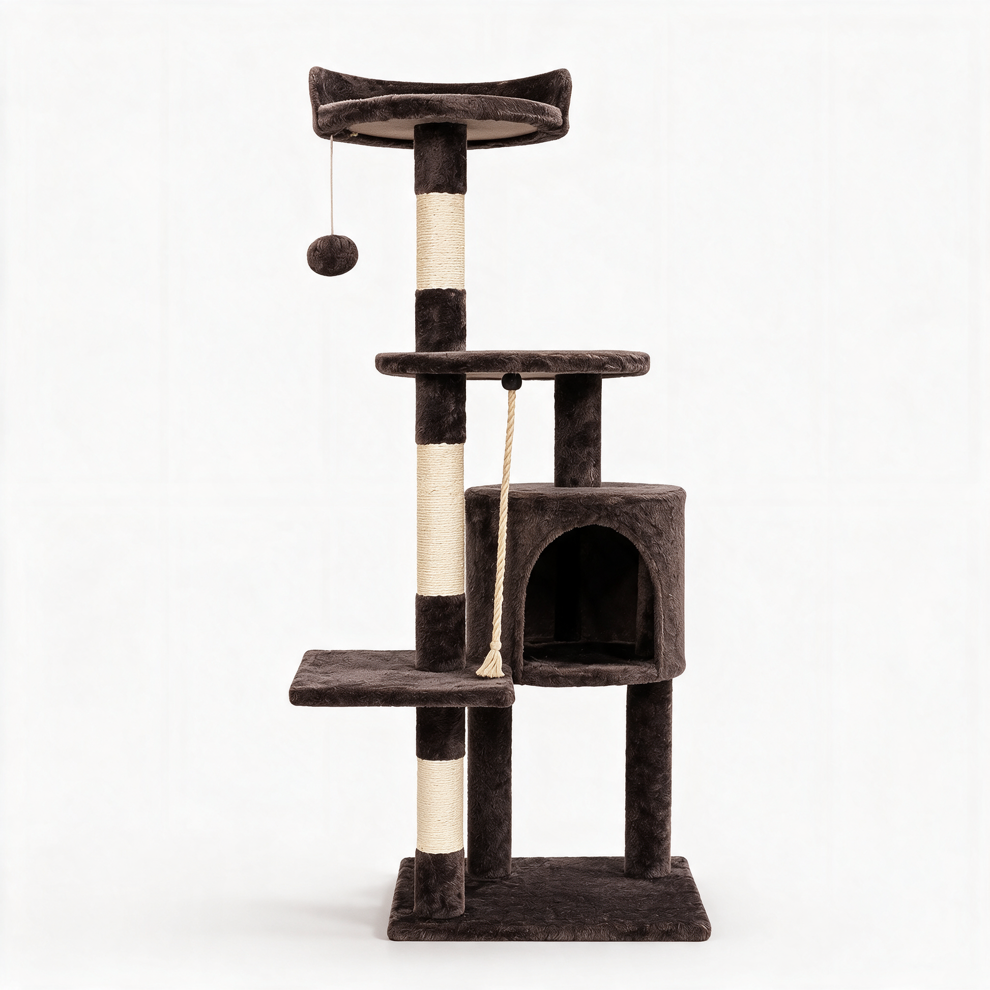Arbre à chat Zénith marron - packshot fond blanc