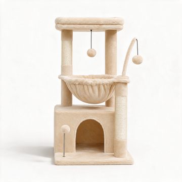 Arbre à chat Mirage beige - packshot fond blanc