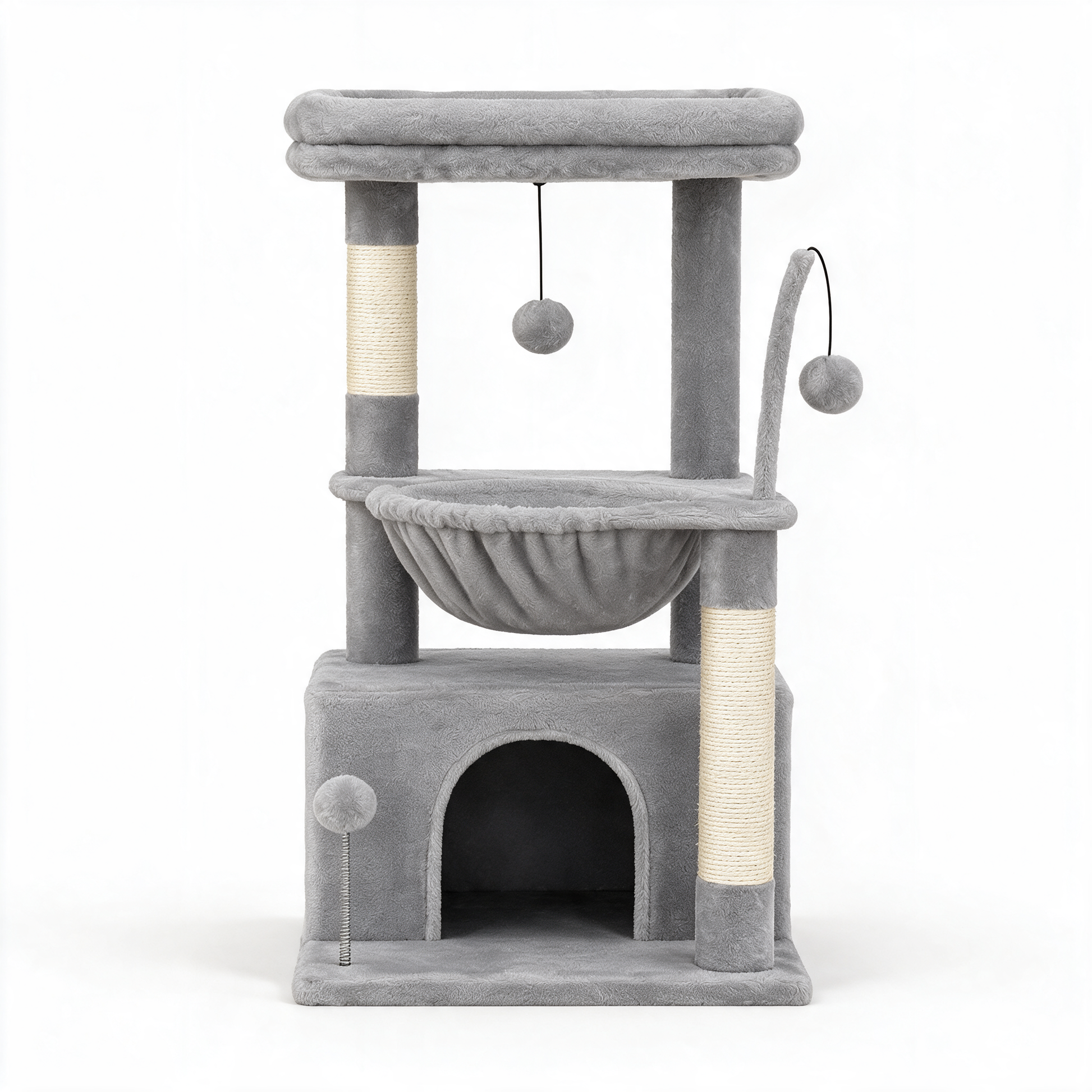 Arbre à chat Mirage gris - packshot fond blanc