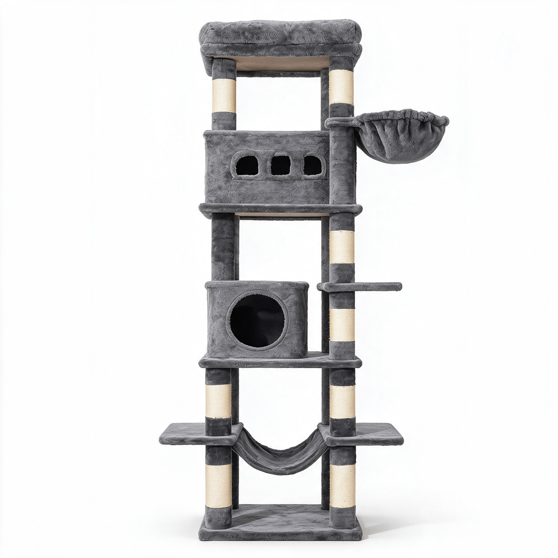 Arbre à chat Onyx gris foncé - packshot fond blanc