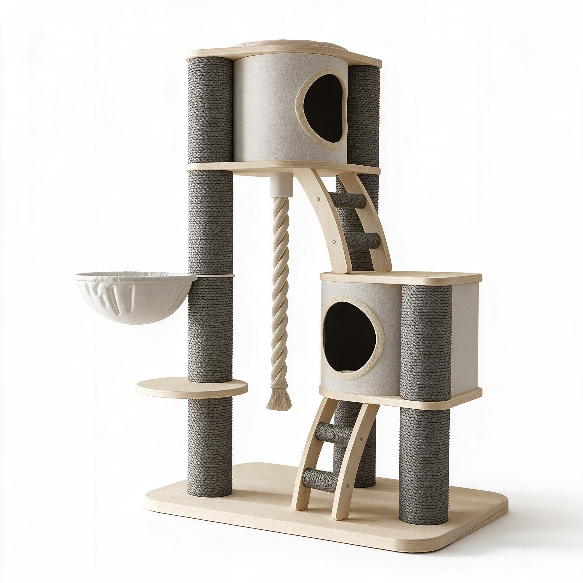Arbre à chat Lumio scandinave 3/4