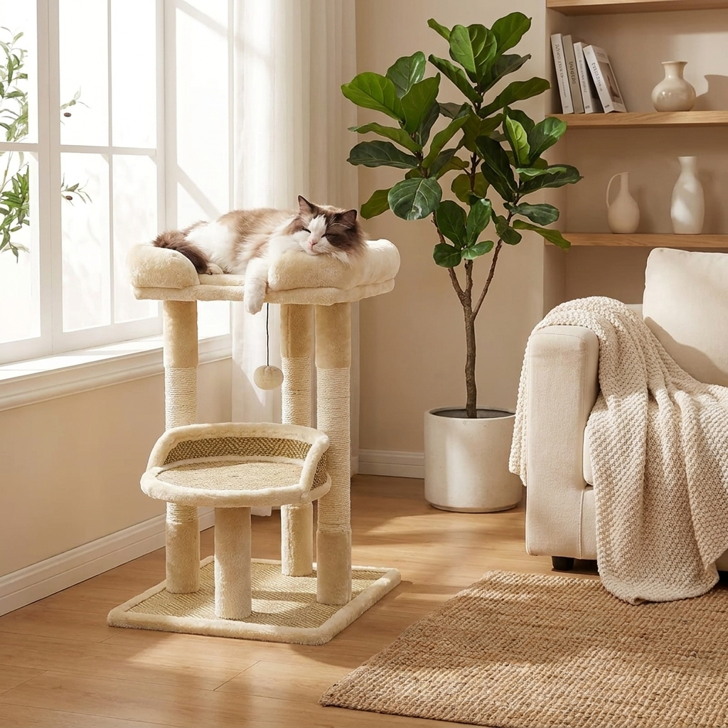 Arbre à chat Joya - en situation dans un salon cosy