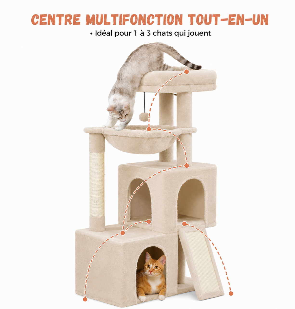 Arbre à chat Horizon beige - vue 3
