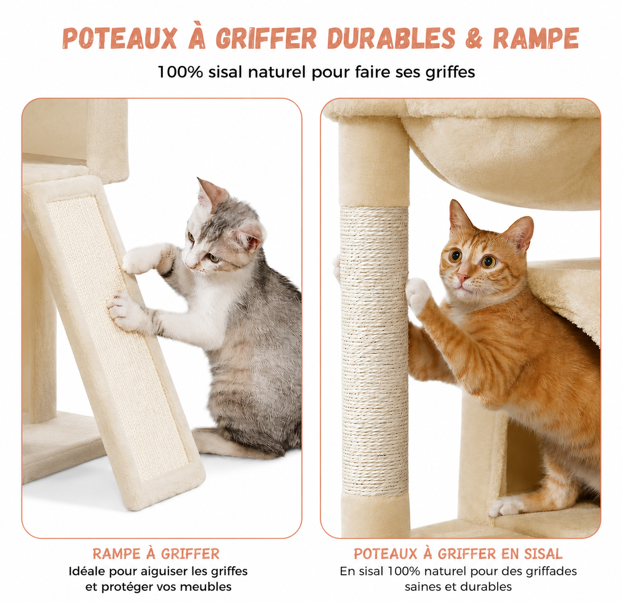 Arbre à chat Horizon beige - vue 5