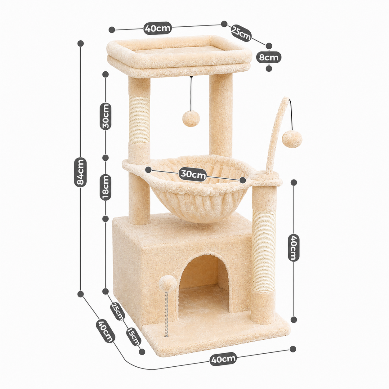 Arbre à chat Mirage beige