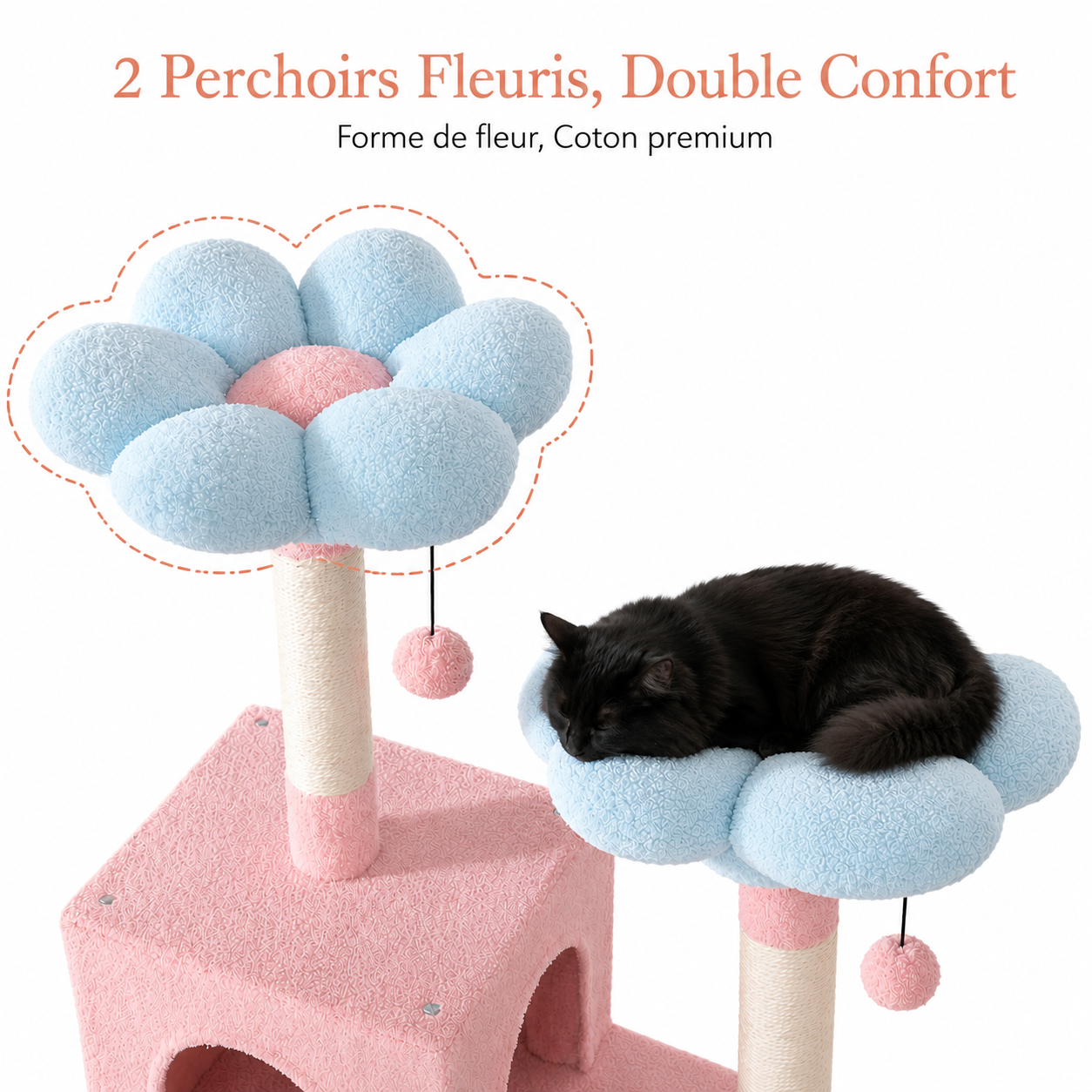 Arbre à chat Nuage - vue 2