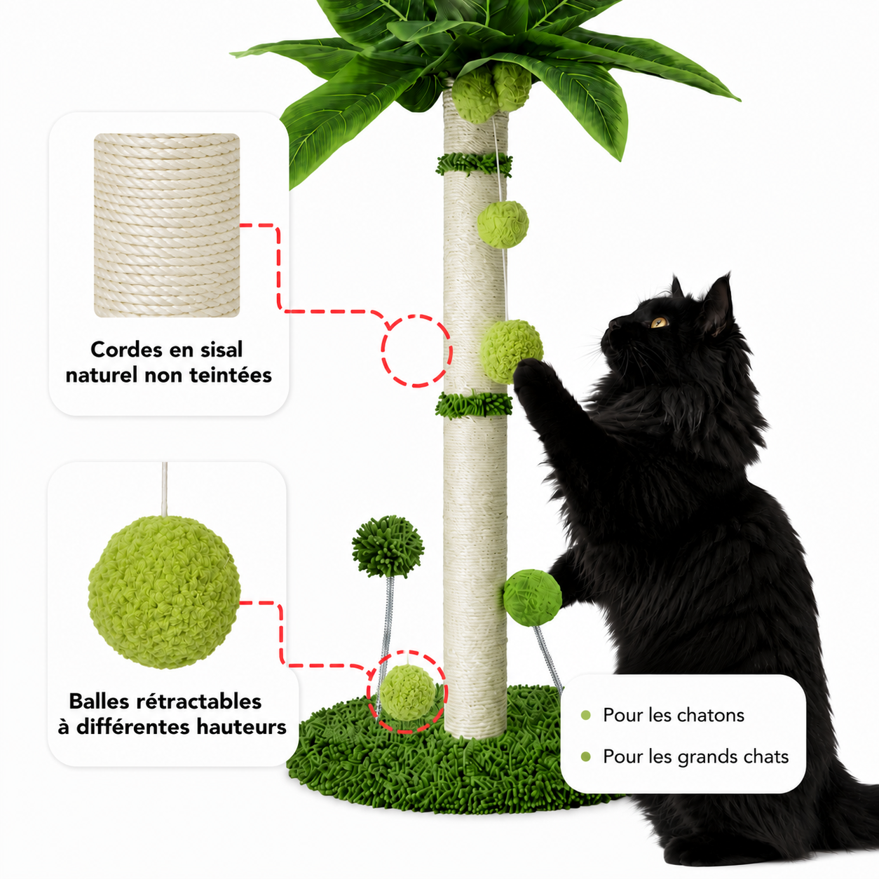 Arbre à chat Oasis dark green - vue 5