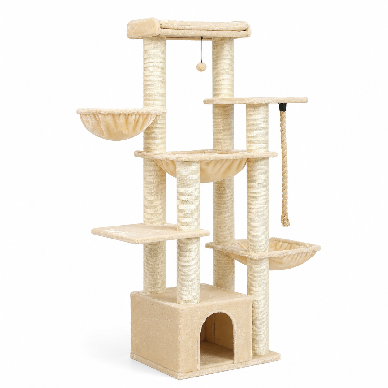 Arbre à chat Olympe beige-crème